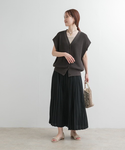 新品◎アーバンリサーチドアーズ◎ランダムプリーツスカート//ブラック URBAN RESEARCH DOORS スカート ランダムプリーツスカート
