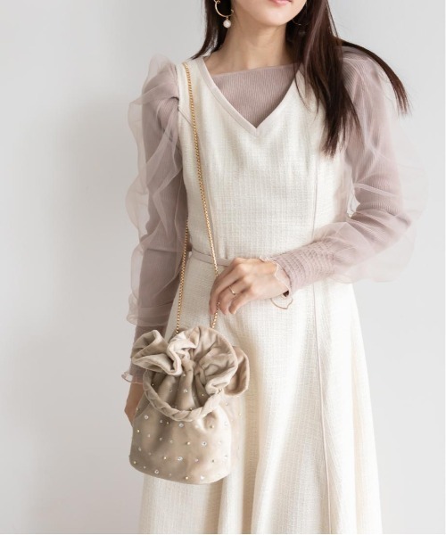 「RANDA」 2WAYバッグ FREE ベージュ レディース_画像4