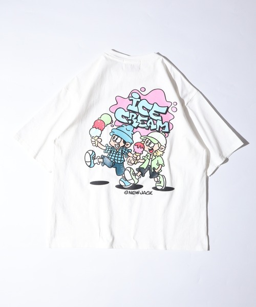 Attic ユニフォームTシャツ フェードTシャツ A.T.C in the attic homme tシャツ A.T，C NEW JACK プリント