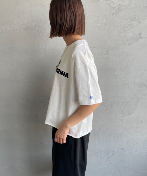 tシャツ 「THE ENDLESS SUMMER/エンドレスサマー」 別注 TES CAL フロッキーロゴプリントTシャツ レディース メンズ THE ENDLESS SUMMER/エンドレスサマー] 別注 TES CAL フロッキー