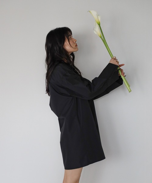 ENC オールインワン broadcloth shirt rompers / ブロードシャツ 