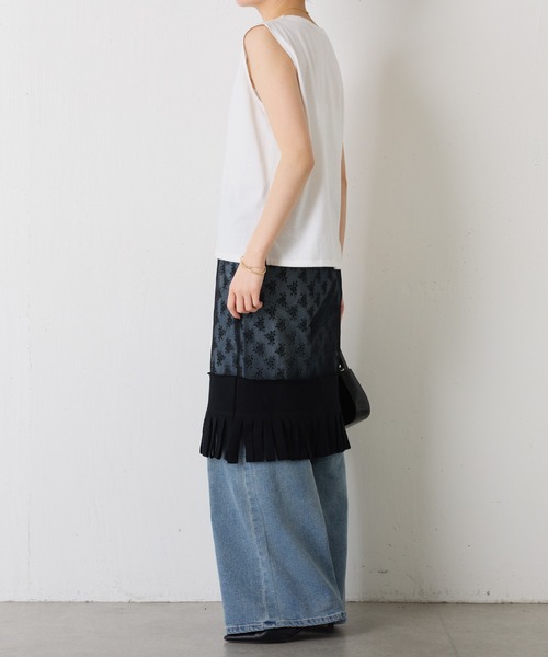 COLLAGE GALLARDAGALANTE スカート crinkle crinkle/レース