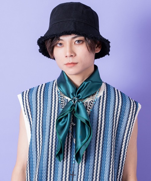 ankoROCK スカーフ バンダナ an meets zakka サテンスカーフ