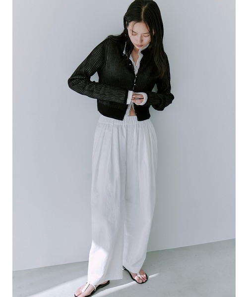 MIESROHE パンツ スポーティー3タックパンツ レディース