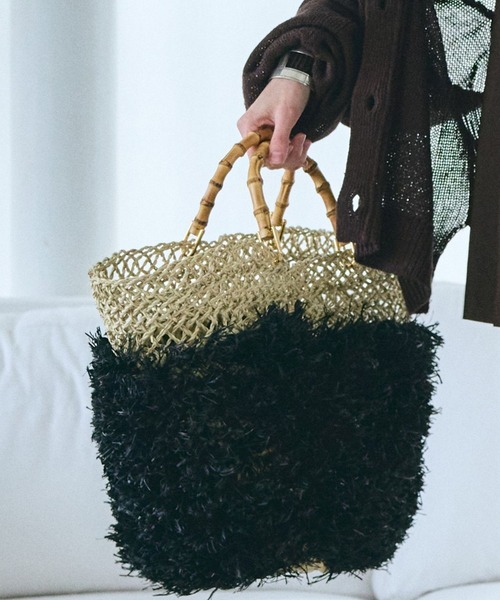 KECHカゴバック KECH LeS ESSENTIELS かごバッグ カゴバッグ Chaos(カオス
