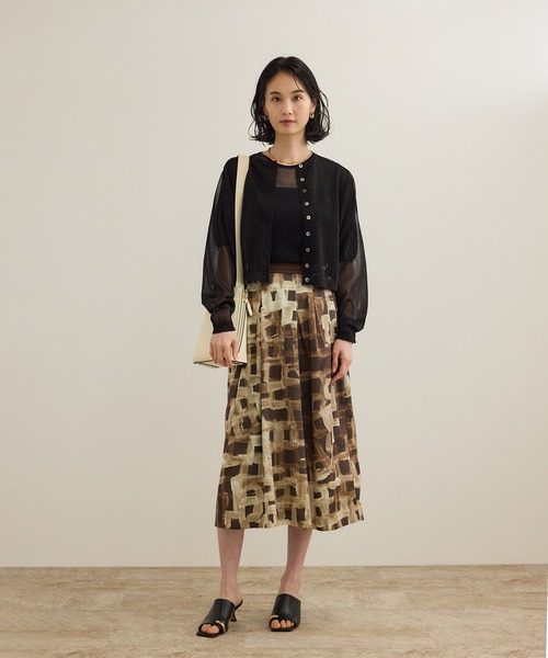ROPE シャイニーラメカーディガン ROPE'｜【洗える】シャイニーラメカーディガン | Rakuten