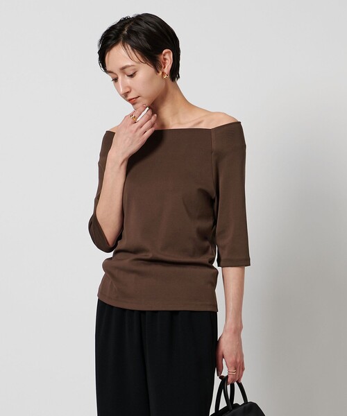 tシャツ スクープドネック ハーフスリーブ カットソー レディース UNITED ARROWS tシャツ スクープドネック ハーフスリーブ