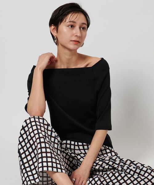 tシャツ スクープドネック ハーフスリーブ カットソー レディース UNITED ARROWS tシャツ スクープドネック ハーフスリーブ