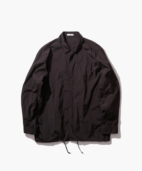 ブラウス シャツ ATON HAND DYED NYLON SHIRT JACKET BLAGGM0204 レディース