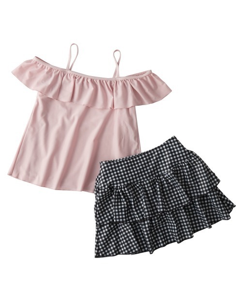 水着 オフショルダーセパレート水着 キッズ 子供 女の子 : ZOZOTOWN