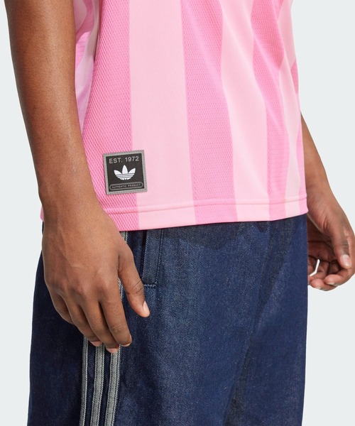 adidas tシャツ ジャカード・ストライプ・ジャージー JCQUARD