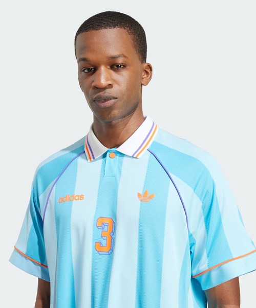 adidas tシャツ ジャカード・ストライプ・ジャージー JCQUARD