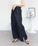 ワイドパンツ ジーンズ デニム デニムパンツ ...の詳細画像5