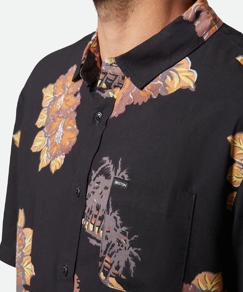 BRIXTON（ブリクストン） シャツ 半袖 半袖シャツ 花柄 CRU PRINT S/S