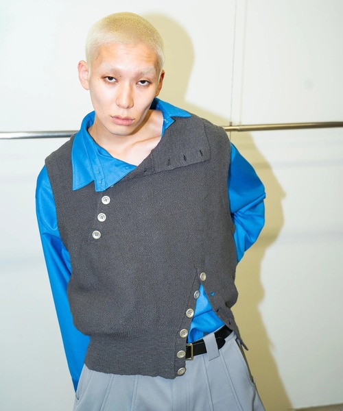 CONZ ベスト ジレ KNIT VEST メンズ : ZOZOTOWN Yahoo!店 - 通販