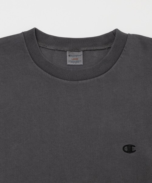 「Champion」 半袖Tシャツ MEDIUM ブルーグリーン メンズ