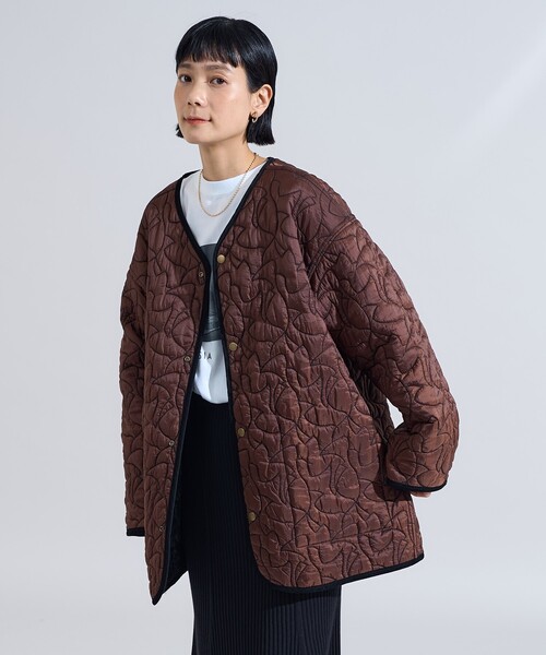 FREAK'S STORE　リバーシブルモッズコート　キルト　オーバーコート FREAK'S STORE（フリークスストア）の「【WEB限定】〈高機能素材
