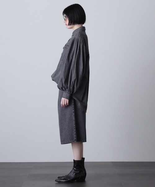 「ROSE BUD」 「gene heavens」デニムハーフパンツ L ブラック レディース