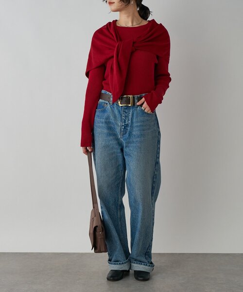 ジーンズ デニム デニムパンツ 「MONN.:.」「3サイズ展開」OKAYAMAストレートデニム レディースの画像