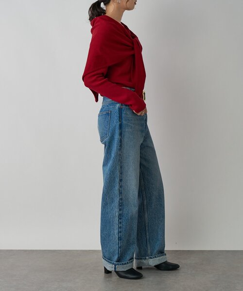 ジーンズ デニム デニムパンツ 「MONN.:.」「3サイズ展開」OKAYAMAストレートデニム レディースの画像