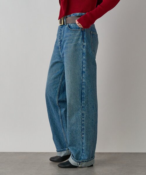 ジーンズ デニム デニムパンツ 「MONN.:.」「3サイズ展開」OKAYAMAストレートデニム レディースの画像