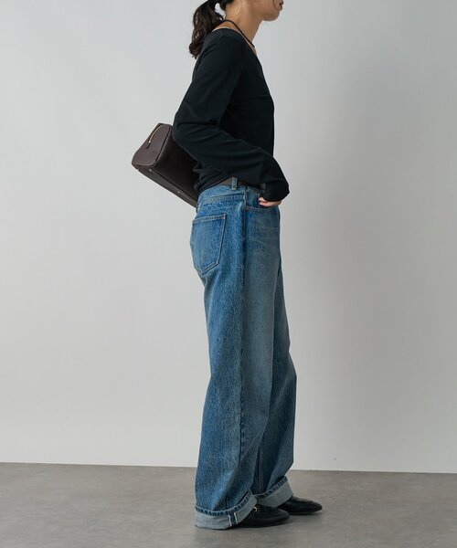 ジーンズ デニム デニムパンツ 「MONN.:.」「3サイズ展開」OKAYAMAストレートデニム レディースの画像