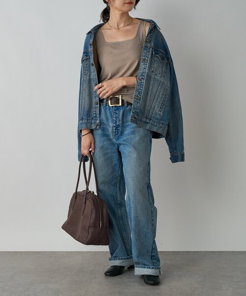 ジーンズ デニム デニムパンツ 「MONN.:.」「3サイズ展開」OKAYAMAストレートデニム レディースの画像