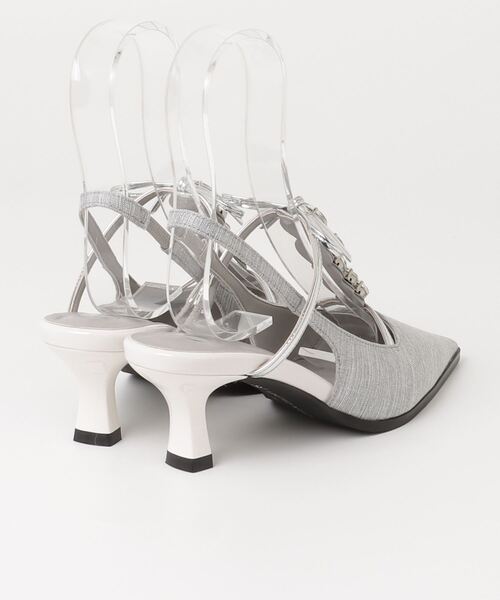 「SY UNITED ARROWS」 ヒールサンダル 23.5cm ライトグレー レディース_画像2