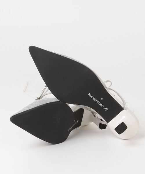 「SY UNITED ARROWS」 ヒールサンダル 23.5cm ライトグレー レディース_画像3