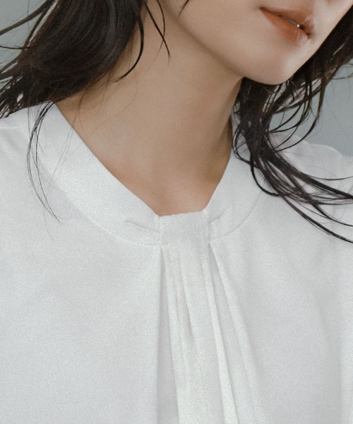 「Flolia」 半袖ブラウス L オフホワイト レディース_画像4