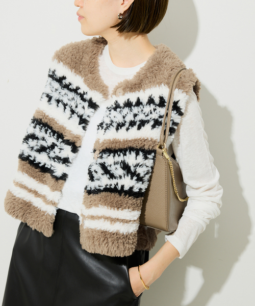 スローブイエナ ニットジレ SLOBE IENA（スローブイエナ）の「ニットジレ（ベスト）」 - WEAR