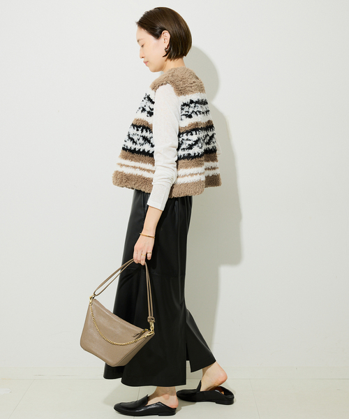 SLOBE IENA（スローブイエナ） ベスト ジレ 「WEB限定/追加」フェイク