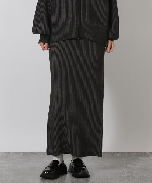 LAKOLE（ラコレ） スカート 配色ニットナロースカート / 581261