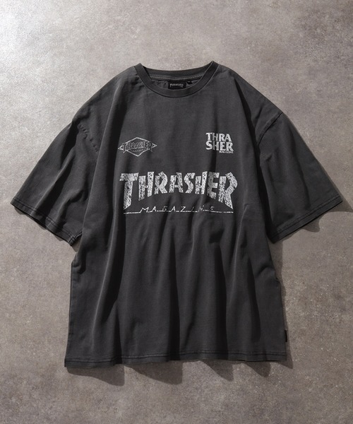 「THRASHER」 半袖Tシャツ X-LARGE イエロー メンズ_画像2