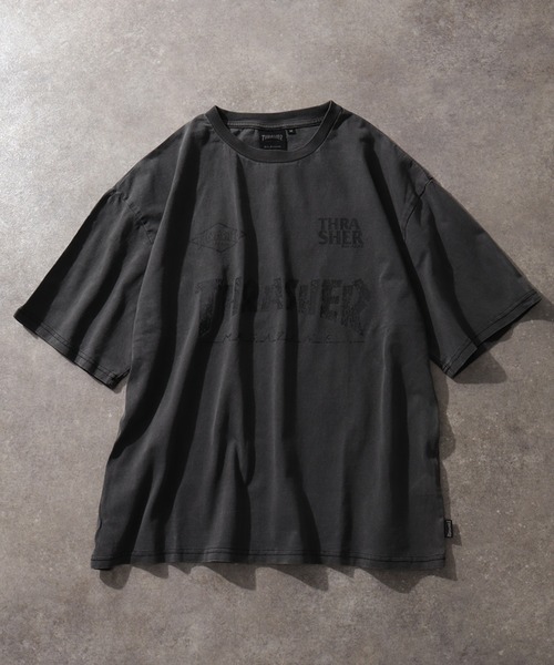 「THRASHER」 半袖Tシャツ X-LARGE イエロー メンズ_画像4