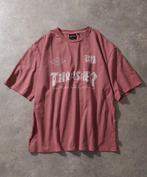 「THRASHER」 半袖Tシャツ X-LARGE イエロー メンズ_画像6