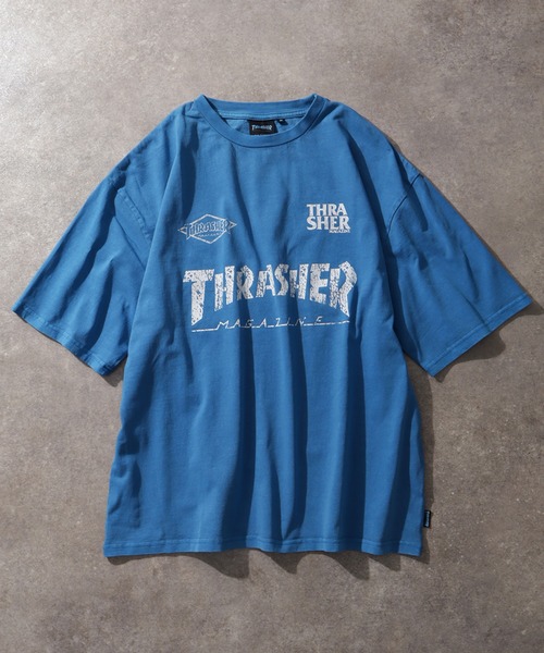 「THRASHER」 半袖Tシャツ X-LARGE イエロー メンズ_画像8