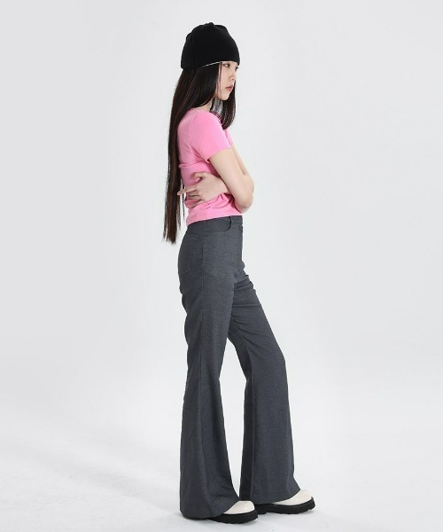 「BLACKUP」 半袖カットソー FREE ネイビー レディース_画像8