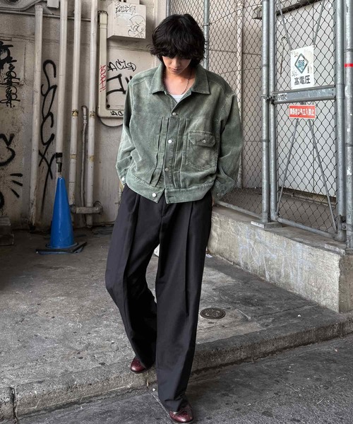 NAKER コート ジャケット コーデュロイワークショートジャケット 