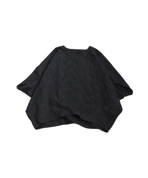 「antiqua」 7分袖ブラウス ONESIZE ブラック レディース_画像2