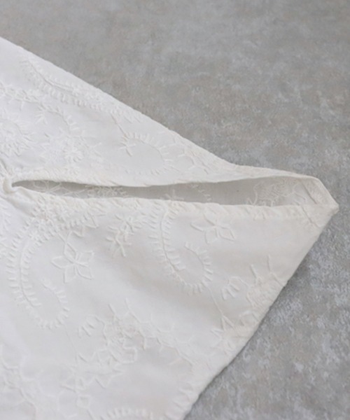 「antiqua」 7分袖ブラウス ONESIZE ブラック レディース_画像4