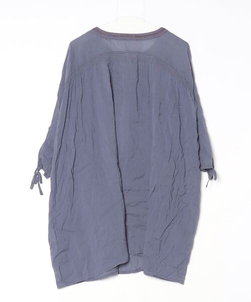 「LOISIR」 半袖ワンピース - ブルー レディース_画像2