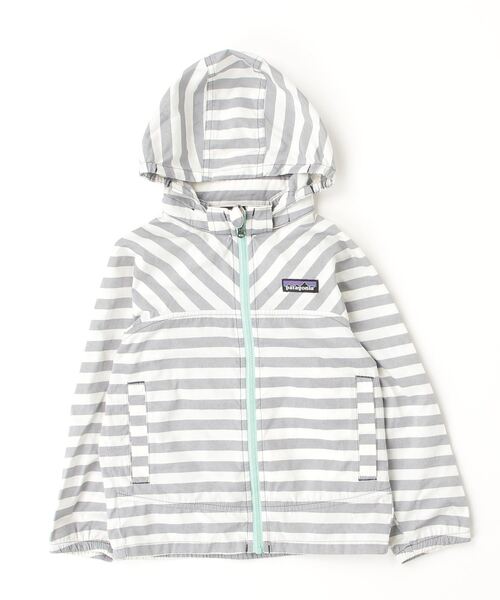 patagonia（パタゴニア） 「KIDS」ボーダー柄ブルゾン 4T グレー