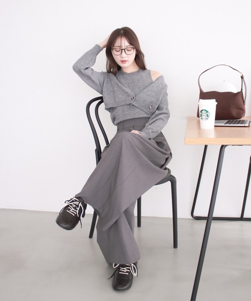 Reurie'（レウリィ） アンサンブル 「2点セット」ノースリーブニット