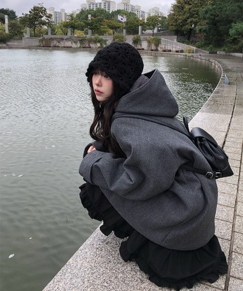 anyonemore コート アウター 「MADE」 ストラップ付きキルティング