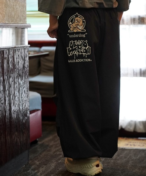 「GALFY」 イージーパンツ L ネイビー メンズ_画像6