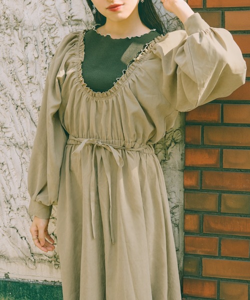 「kutir」 長袖ワンピース SMALL ブルー レディース_画像4