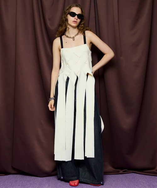 MAISON SPECIAL（メゾンスペシャル） ワンピース Cross Fringe Dress