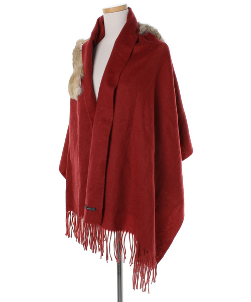 「OSMOSIS」 ストール - レッド レディース_画像2