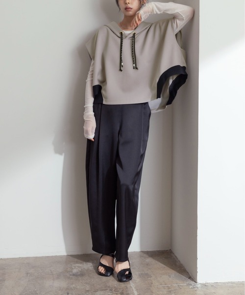 「Eimee Law」 プルオーバーパーカー 38 ブラック レディース_画像4